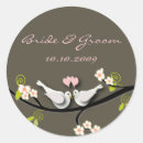 Search for love doves wedding stickers Birds