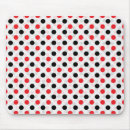 Search for red and black mouse mats Polka dots