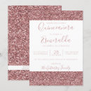 Search for pink gold quinceanera invitations Birthday