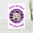 Search for westie birthday cards Terrier