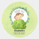 Search for monkey birthday stickers Thank you