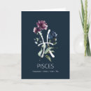 Search for pisces birthday cards Watercolor
