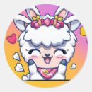 Search for kawaii llama stickers Cute