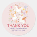 Search for unicorn birthday thank you stickers Fun