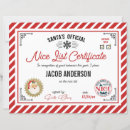 Search for santas nice list certificate North pole mail