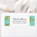 Search for mint and gold return address labels Trendy