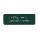 Search for green return address labels Chic