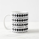 Search for black heart pattern mugs Elegant