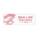 Search for double happiness return address labels Red
