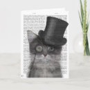 Search for fanciful animals cards Grey cats