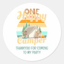 Search for cute camping stickers One happy camper
