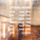 Search for store hours window decals Boutique