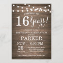 Search for rustic sweet 16 invitations Birthday party