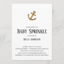Search for nautical baby sprinkle invitations Simple
