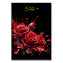 Search for elegant birthday party table cards Roses