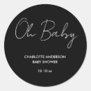Search for black and white baby shower stickers Modern