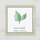 Search for calm business cards Leaves