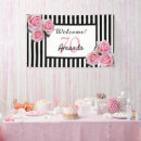 Search for black and white stripes banners Floral