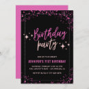 Search for pink glitter invitations Feminine