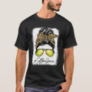 Search for messy bun tshirts Leopard