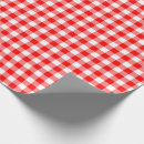 Search for red and white gingham pattern wrapping paper Checkered