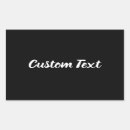 Search for white text on black stickers Typography