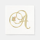 Search for letters of the alphabet napkins Elegant