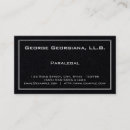 Search for paralegal business cards Barrister