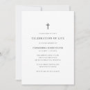 Search for cross funeral invitations Simple