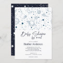 Search for constellations baby shower invitations Space