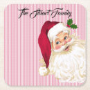 Search for vintage christmas coasters Santa claus