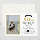 Search for man 40th birthday invitations Simple