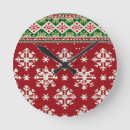 Search for holiday snowman clocks Santa