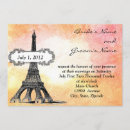 Search for parisian wedding invitations Watercolor