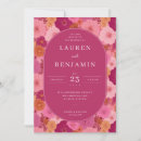 Search for magenta floral wedding invitations Pink