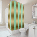 Search for green and gold stripes shower curtains Modern