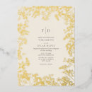 Search for gold foil floral wedding invitations Rustic