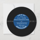 Search for retro graduation invitations Blue