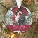 Search for burgundy christmas tree decorations Mr and mrs