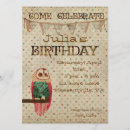 Search for bird 7x5 invitations Owl