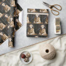 Search for golden retriever wrapping paper Dog