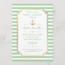 Search for nautical bridal shower invitations Mint