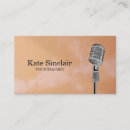 Search for voice teacher business cards Elegant