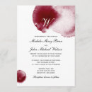 Search for wine wedding invitations White