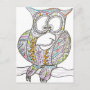 Search for abstract owl postcards Colourful