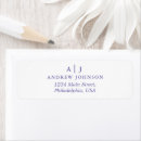 Search for periwinkle return address labels Simple