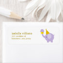 Search for purple and gold return address labels Girly