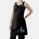 Search for teal and black aprons Elegant