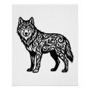 Search for wolf design art Black and white