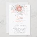 Search for silver white baby shower invitations Floral